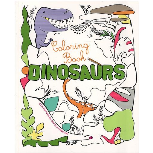 Coloring Book Dinosaurs - Book cover - Arabic children’s stories