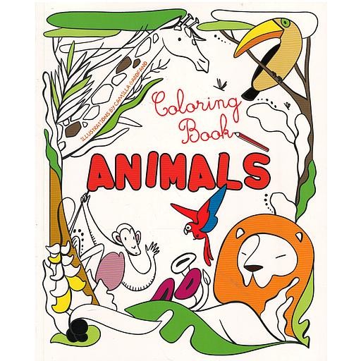 Coloring Book Animals - Book cover - Arabic children’s stories