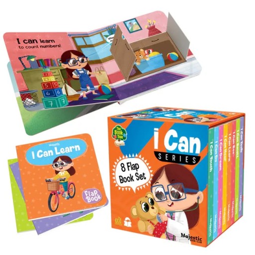 I CAN SERIES 8 FLAP BOOKS SET - Inside spread - Arabic children’s stories