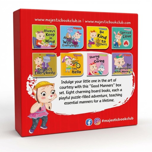 GOOD MANNERS SERIES 8 BOOK SET - Inside spread - Arabic children’s stories