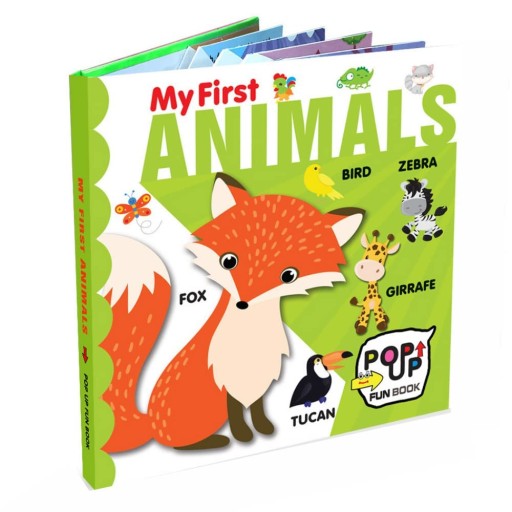 My First Animals Pop Up Fun Book - Book cover - Arabic children’s stories