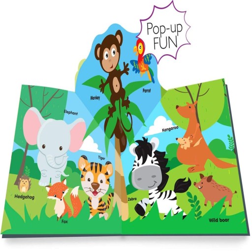 My First Animals Pop Up Fun Book - Inside spread - Arabic children’s stories