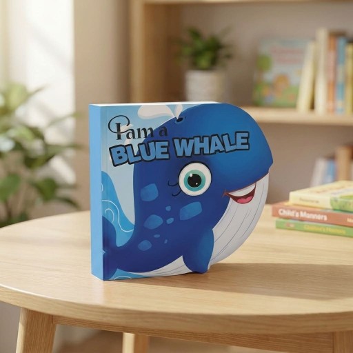 I am a BLUE WHALE - Book cover - Arabic children’s stories