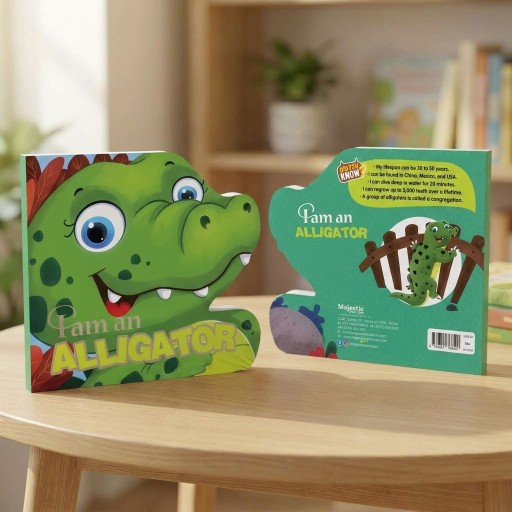 I am an ALLIGATOR - Book cover - Arabic children’s stories