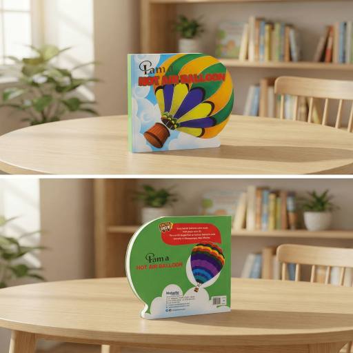 I am HOT AIR BALLOON - Inside spread - Arabic children’s stories