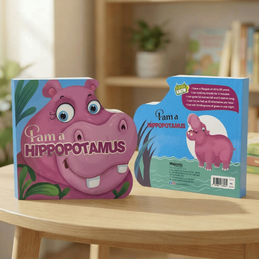 I am a HIPPOPOTAMUS - Book cover - Arabic children’s stories