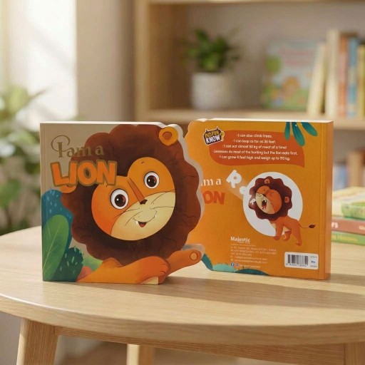 I am a LION - Book cover - Arabic children’s stories