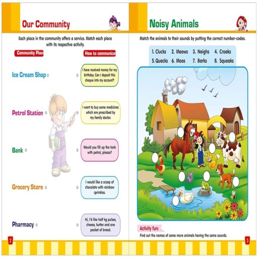 4th Activity Book General Knowledge 6 yrs and above - Inside spread - Arabic children’s stories
