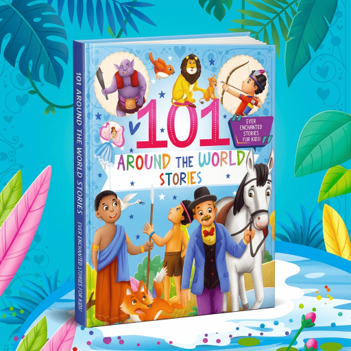 101 Around The World Stories - Book cover - Arabic children’s stories