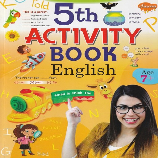 5th Activity Book English Age 7 - Book cover - Arabic children’s stories