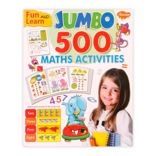 JUMBO 500 Brain Boosting Math Activities  - Inside spread - Arabic children’s stories