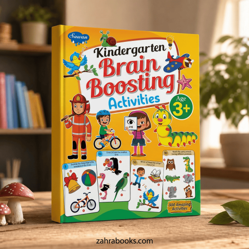 Kindergarten Brain Boosting Activities 3 - Book cover - Arabic children’s stories