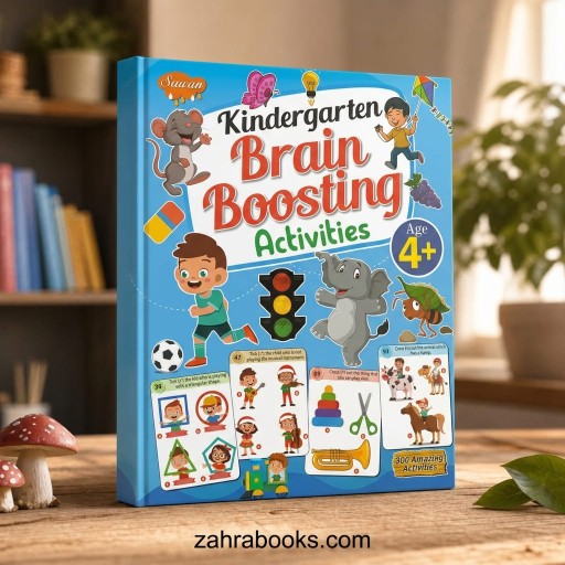 Kindergarten Brain Boosting Activities 4 - Book cover - Arabic children’s stories