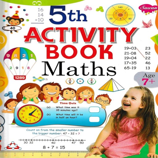 5th Activity Book Maths Age 7 - Book cover - Arabic children’s stories