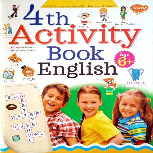 4th Activity Book English 6 - Book cover - Arabic children’s stories